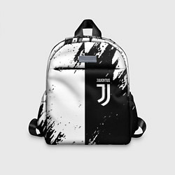 Детский рюкзак Juventus краски чёрнобелые, цвет: 3D-принт