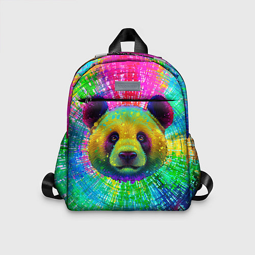 Детский рюкзак Цветная панда / 3D-принт – фото 1