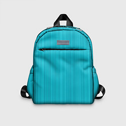 Детский рюкзак Неоновый голубой полосатая рябь, цвет: 3D-принт