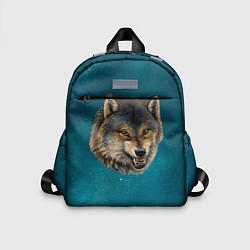 Детский рюкзак Оскал волка, цвет: 3D-принт