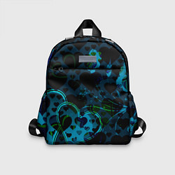 Детский рюкзак Сердечки узоры, цвет: 3D-принт