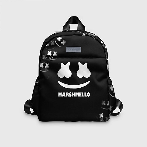 Детский рюкзак Marshmello белое лого / 3D-принт – фото 1