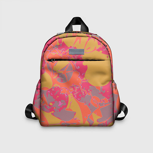 Детский рюкзак Цветной яркий камуфляж / 3D-принт – фото 1