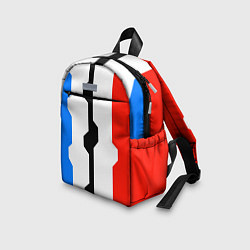 Детский рюкзак Техно линии синий и красный, цвет: 3D-принт — фото 2