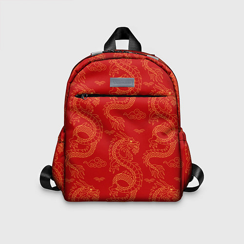 Детский рюкзак Красный - дракон / 3D-принт – фото 1