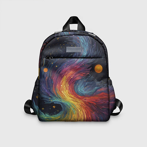 Детский рюкзак Звездный вихрь абстрактная живопись / 3D-принт – фото 1
