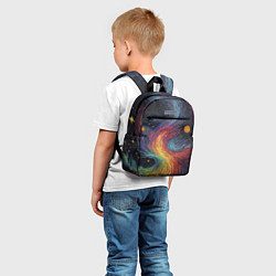 Детский рюкзак Звездный вихрь абстрактная живопись, цвет: 3D-принт — фото 2