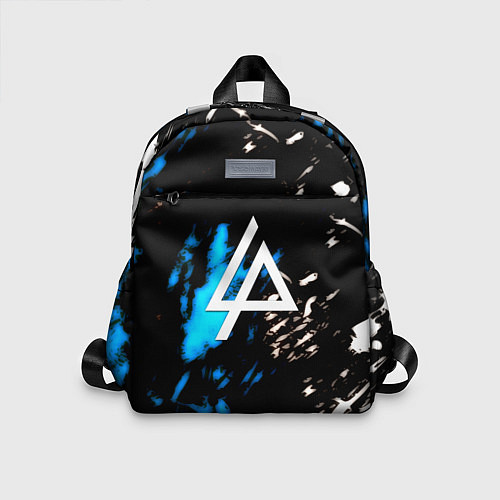 Детский рюкзак Linkin park холодные краски / 3D-принт – фото 1