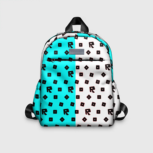 Детский рюкзак Roblox pattern logo mobile / 3D-принт – фото 1