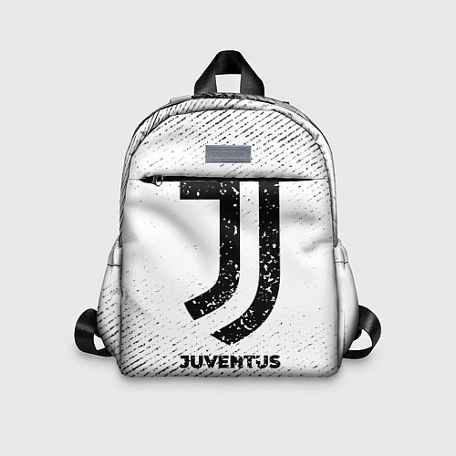 Детский рюкзак Juventus с потертостями на светлом фоне / 3D-принт – фото 1