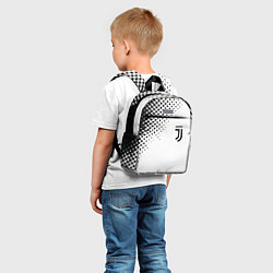 Детский рюкзак Juventus sport black geometry, цвет: 3D-принт — фото 2