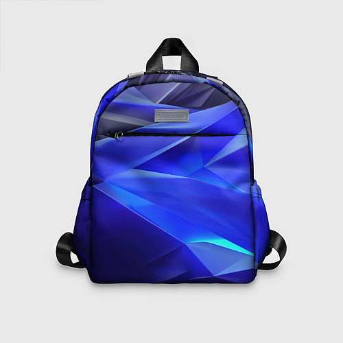 Детский рюкзак Black and blue abstract background sport style / 3D-принт – фото 1
