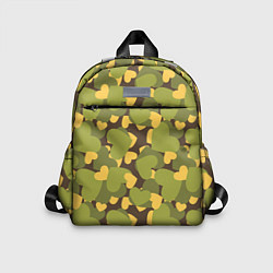 Детский рюкзак Сердечки - камуфляж, цвет: 3D-принт