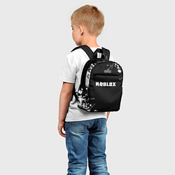 Детский рюкзак Roblox текстура краски белые, цвет: 3D-принт — фото 2