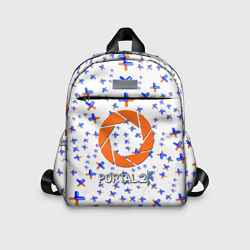 Детский рюкзак Portal logo pattern steel / 3D-принт – фото 1