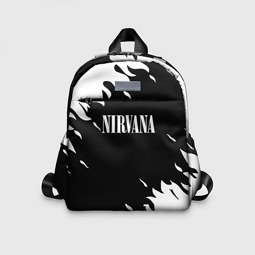 Детский рюкзак Nirvana текстура огонь / 3D-принт – фото 1