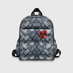 Детский рюкзак Dota - metal texture logo, цвет: 3D-принт