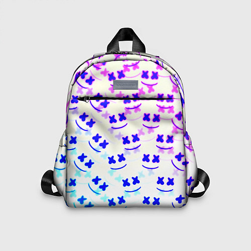 Детский рюкзак Marshmello pattern neon / 3D-принт – фото 1