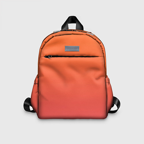 Детский рюкзак Градиент оранжево-розовый / 3D-принт – фото 1