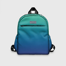 Детский рюкзак Градиент зелёно-фиолетовый, цвет: 3D-принт