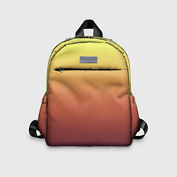 Детский рюкзак Градиент приглушённый жёлто-бордовый, цвет: 3D-принт