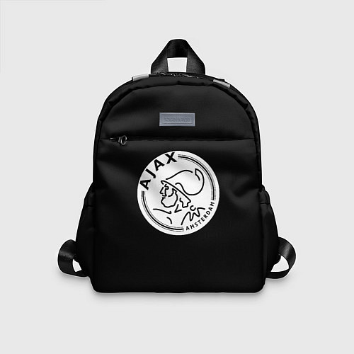 Детский рюкзак Ajax fc белое лого / 3D-принт – фото 1