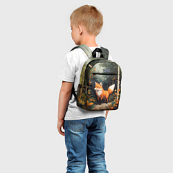 Детский рюкзак Лисёнок на лесной прогулке, цвет: 3D-принт — фото 2
