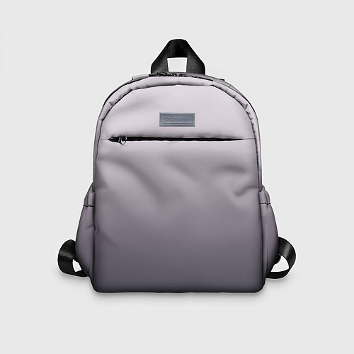 Детский рюкзак Бледный серо-пурпурный градиент / 3D-принт – фото 1