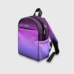 Детский рюкзак Градиент чёрно-сиреневый, цвет: 3D-принт — фото 2
