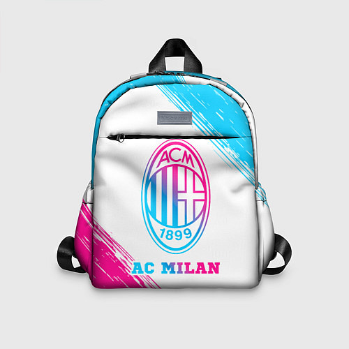 Детский рюкзак AC Milan neon gradient style / 3D-принт – фото 1