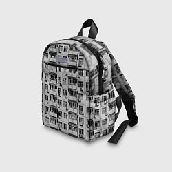 Детский рюкзак Панелька в черно-белых тонах, цвет: 3D-принт — фото 2