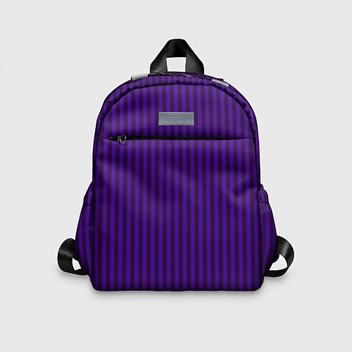 Детский рюкзак Яркий фиолетовый в полоску / 3D-принт – фото 1
