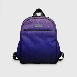 Детский рюкзак Розово-сине-чёрный градиент абстрактный, цвет: 3D-принт