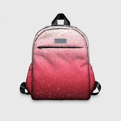 Детский рюкзак Градиент розово-чёрный брызги / 3D-принт – фото 1