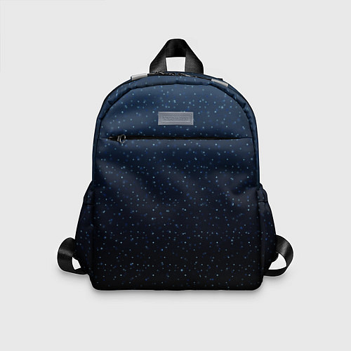 Детский рюкзак Абстрактный сине-чёрный ночной / 3D-принт – фото 1