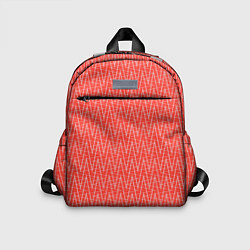 Детский рюкзак Светлый красный треугольные полосы, цвет: 3D-принт