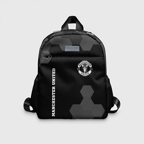 Детский рюкзак Manchester United sport на темном фоне вертикально / 3D-принт – фото 1