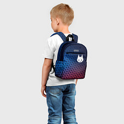 Детский рюкзак Stray неоновые соты, цвет: 3D-принт — фото 2