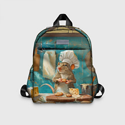 Детский рюкзак Крыса шеф повар на кухне, цвет: 3D-принт
