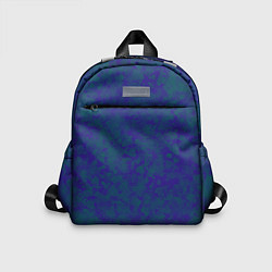 Детский рюкзак Камуфляж синий с зелеными пятнами