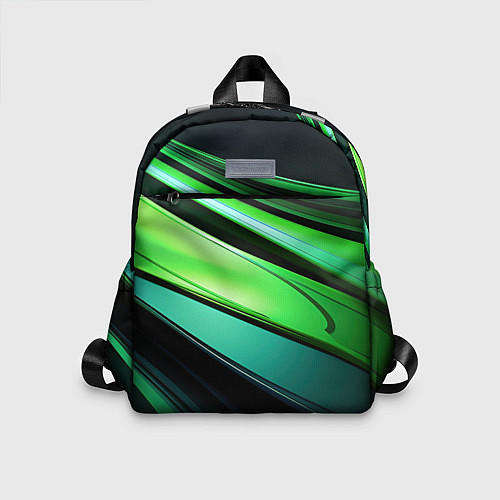 Детский рюкзак Абстрактные геометрические плавные линии минимализ / 3D-принт – фото 1