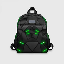 Детский рюкзак Броня в стиле киберпанка в виде плит, цвет: 3D-принт