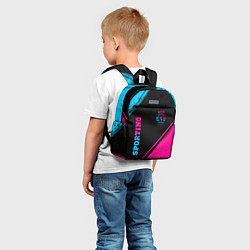 Детский рюкзак Sporting - neon gradient вертикально, цвет: 3D-принт — фото 2