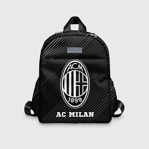 Детский рюкзак AC Milan sport на темном фоне / 3D-принт – фото 1