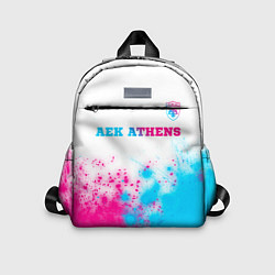 Детский рюкзак AEK Athens neon gradient style посередине