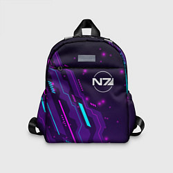 Детский рюкзак Mass Effect neon gaming, цвет: 3D-принт