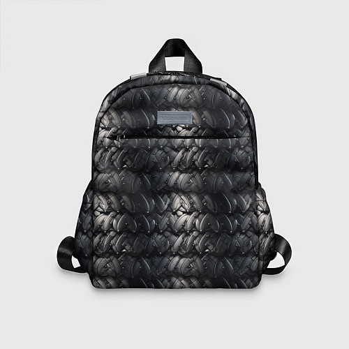 Детский рюкзак Ретро коричневая броня / 3D-принт – фото 1