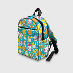 Детский рюкзак Разноцветные зайцы, цвет: 3D-принт — фото 2