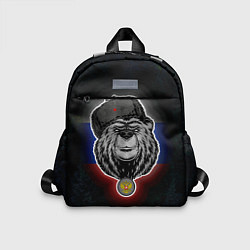 Детский рюкзак Медведь с символикой РФ, цвет: 3D-принт