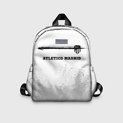 Детский рюкзак Atletico Madrid sport на светлом фоне посередине, цвет: 3D-принт